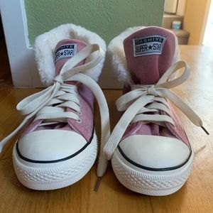 High top Suede Shoes Pink Size 39 or US 9
